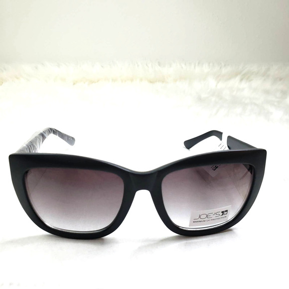 Joe's Jeans Sunglasses Cateye Matte Black Plastic - Picture 1 of 7